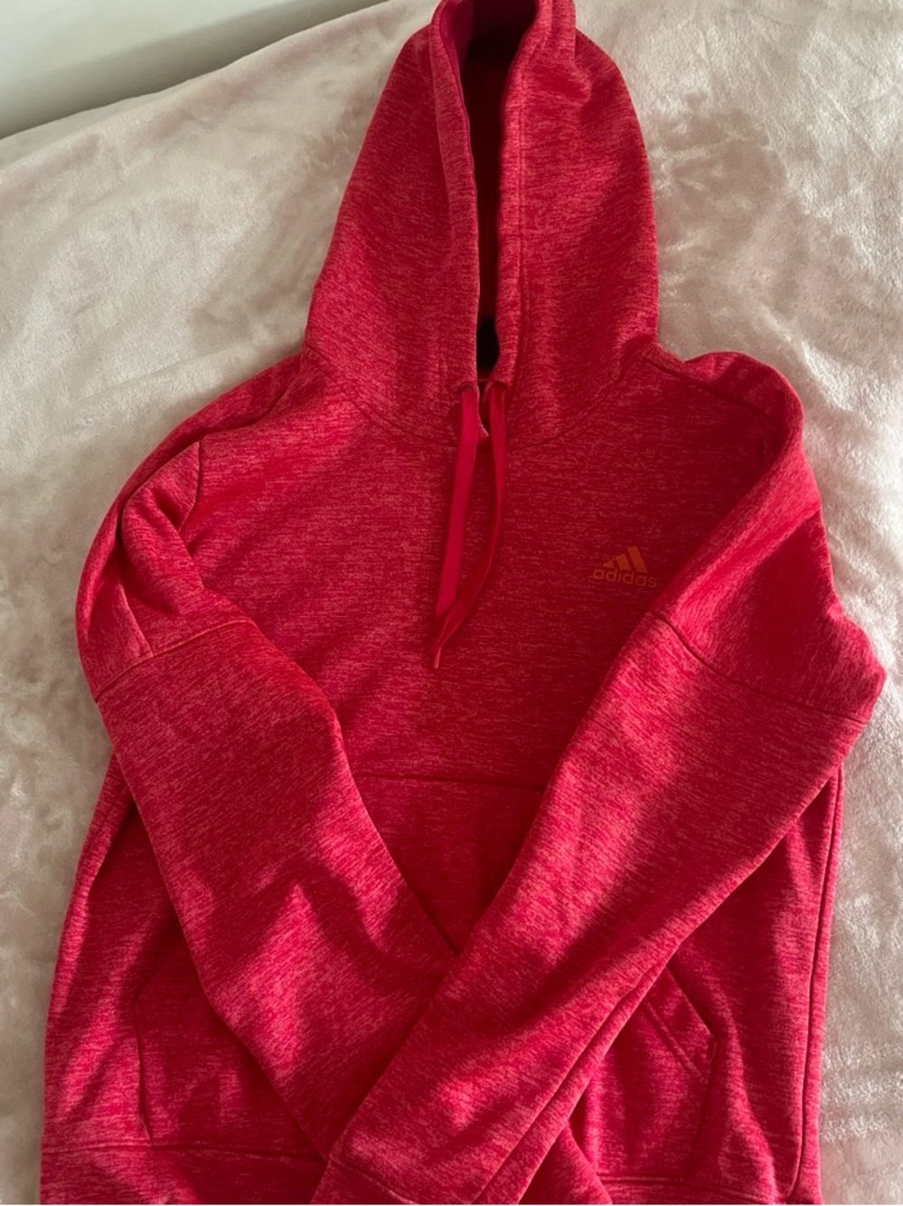adidas Pink-Red Jacket with Orange Trim
